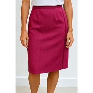 2/$30 NWT Parisian Signature Pure Linen Wrap Skirt Soprano Pink Petite Size 12P